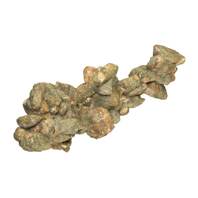 Realistic Natural Rock Cliff 12 3D Model .c4d .max .obj .3ds .fbx .stl .blend 