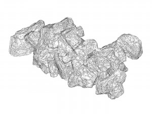 Realistic Natural Rock Cliff 13 3D Model