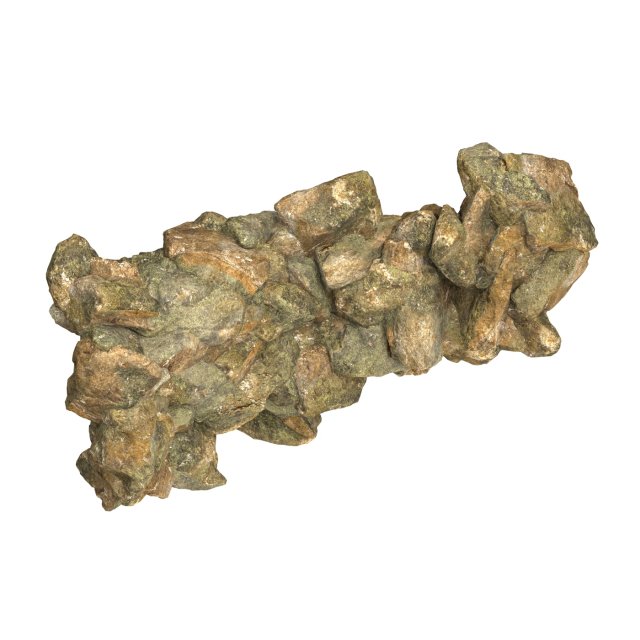 Realistic Natural Rock Cliff 14 3D Model .c4d .max .obj .3ds .fbx .stl .blend 