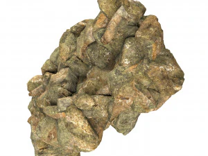 Realistic Natural Rock Cliff 14 3D Model