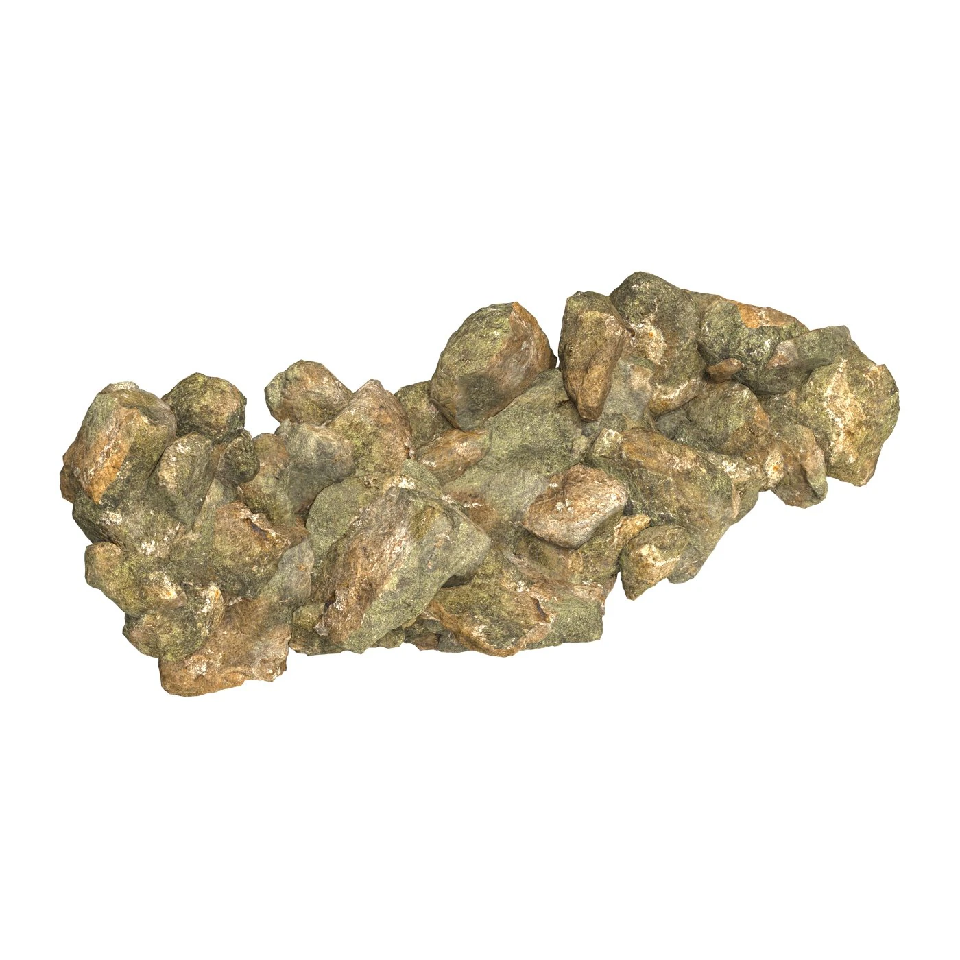 Realistic Natural Rock Cliff 15 3D Model .c4d .max .obj .3ds .fbx .stl .blend 