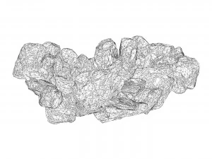Realistic Natural Rock Cliff 15 3D Model