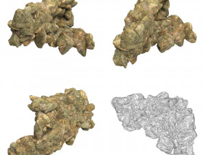 Realistic Natural Rock Cliff Collection 3D Model