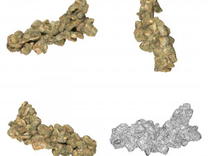 Realistic Natural Rock Cliff Collection 3D Model