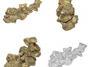 Realistic Natural Rock Cliff Collection 3D Model