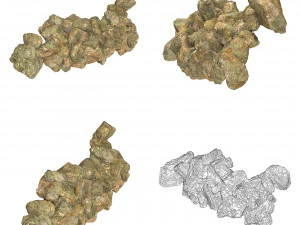 Realistic Natural Rock Cliff Collection 3D Model