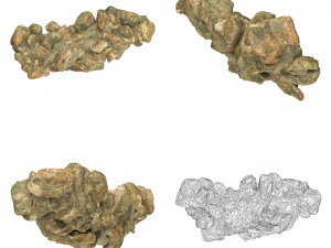 Realistic Natural Rock Cliff Collection 3D Model