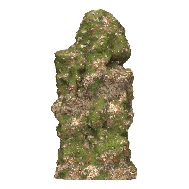 Realistic Mountain Cliff 01 Model 3D .c4d .max .obj .3ds .fbx .stl .blend 
