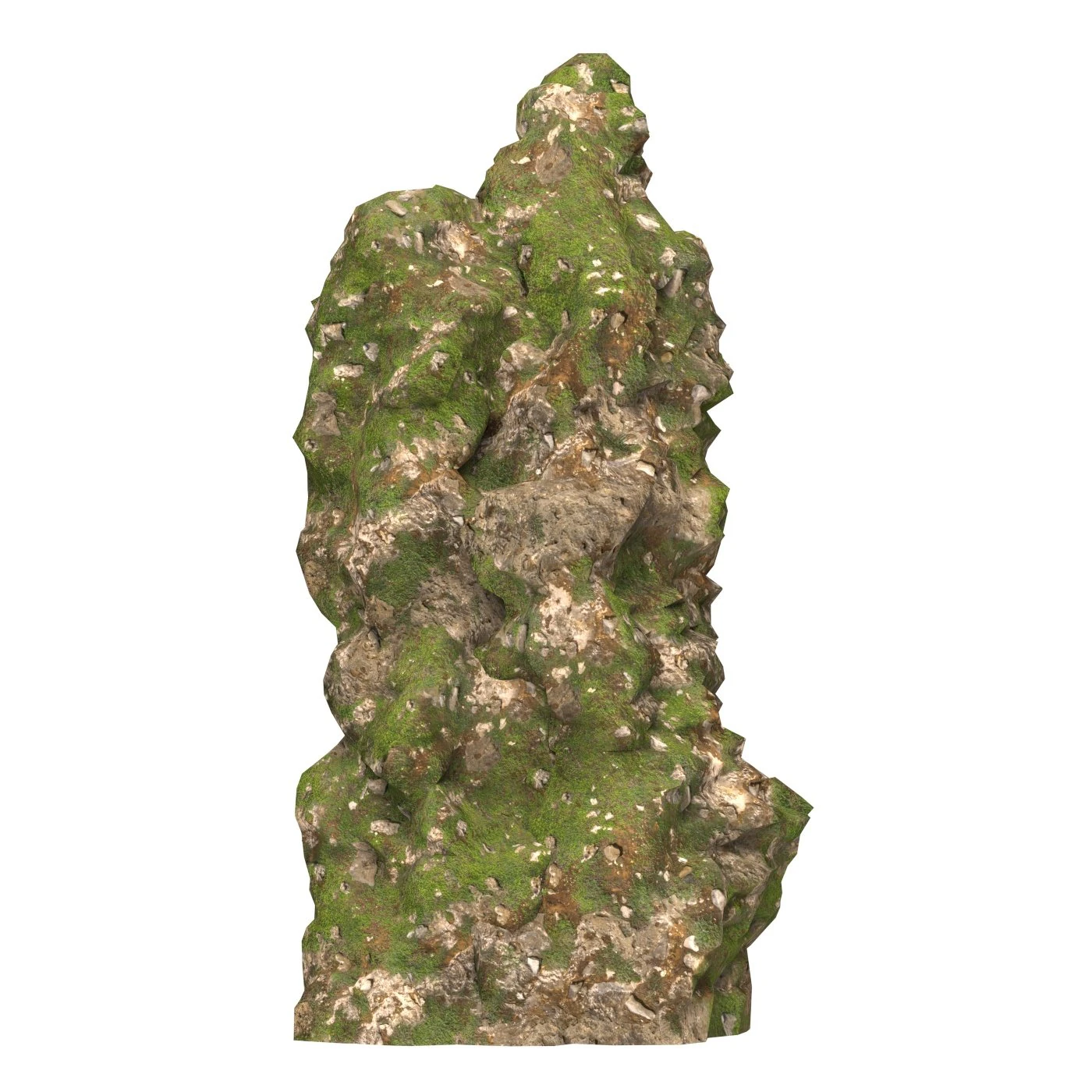 Realistic Mountain Cliff 02 3D Model .c4d .max .obj .3ds .fbx .stl .blend 