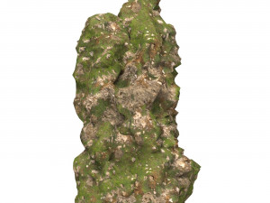 Realistic Mountain Cliff 02 3D Model