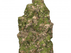 Realistic Mountain Cliff 02 3D Model