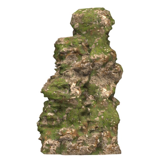 Realistic Mountain Cliff 05 Model 3D .c4d .max .obj .3ds .fbx .stl .blend 