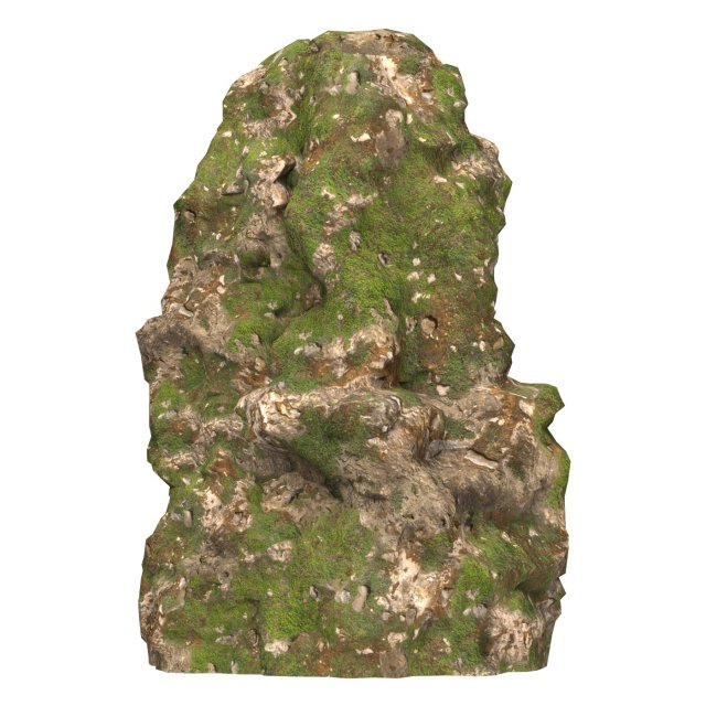 Realistic Mountain Cliff 08 Model 3D .c4d .max .obj .3ds .fbx .stl .blend 