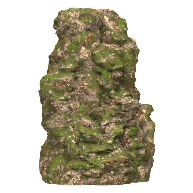 Realistic Mountain Cliff 09 3D 模型 .c4d .max .obj .3ds .fbx .stl .blend 