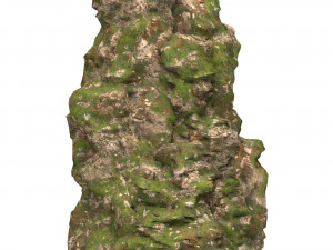 Scogliera di montagna realistica 09 Modello 3D