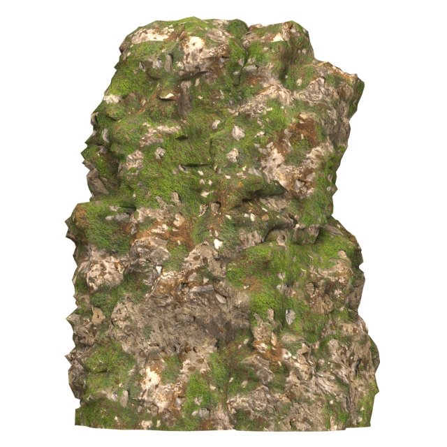 Realistic Mountain Cliff 11 Model 3D .c4d .max .obj .3ds .fbx .stl .blend 