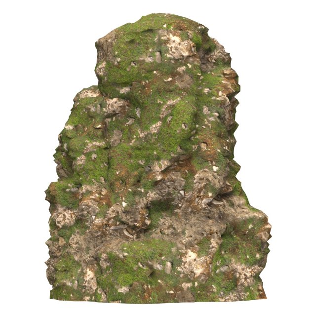 Realistic Mountain Cliff 12 Model 3D .c4d .max .obj .3ds .fbx .stl .blend 