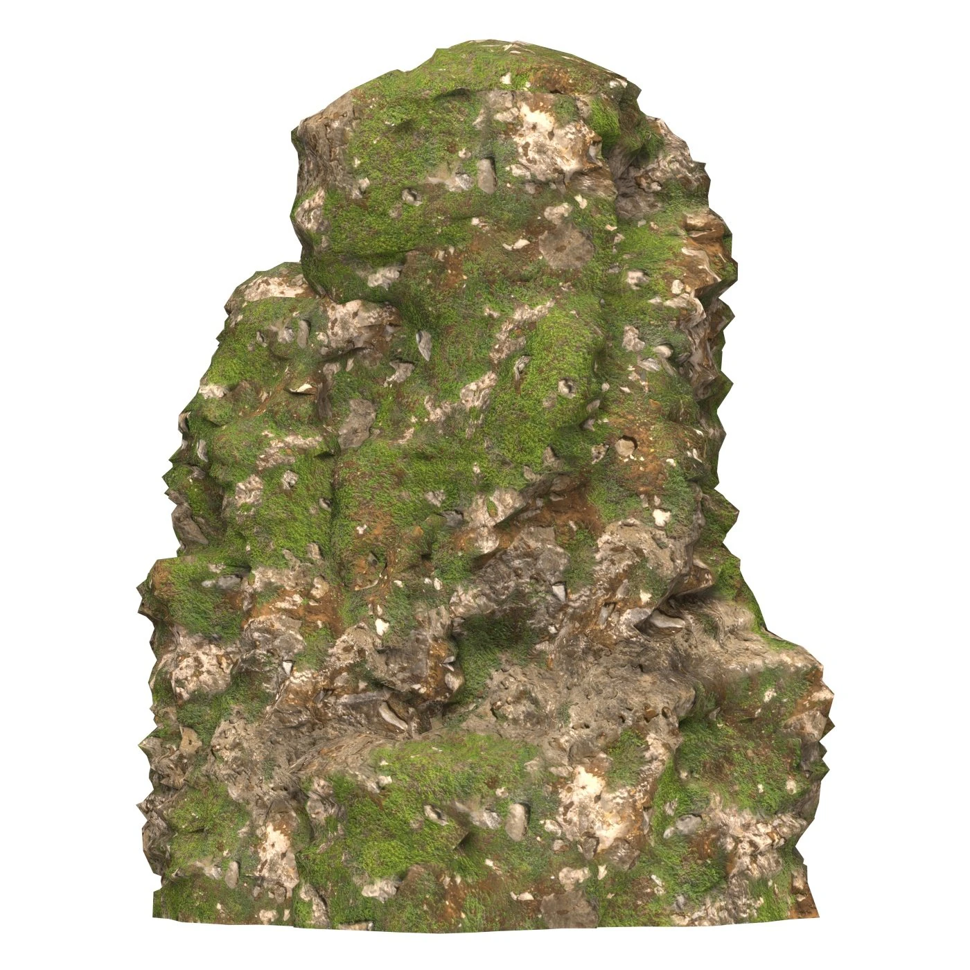 Realistic Mountain Cliff 12 3D Model .c4d .max .obj .3ds .fbx .stl .blend 