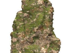 Realistic Mountain Cliff 12 3D Model