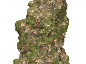 Realistic Mountain Cliff 12 3D Model