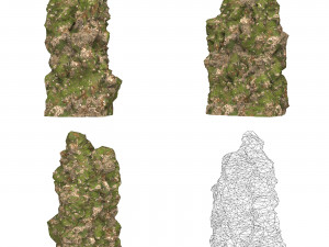Realistic Mountain Cliff Collection 3D Модель
