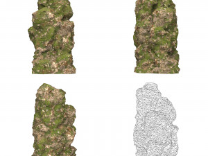 Realistic Mountain Cliff Collection 3D Модель