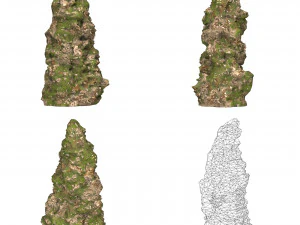 Realistic Mountain Cliff Collection 3D Model
