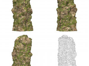 Realistic Mountain Cliff Collection 3D Model
