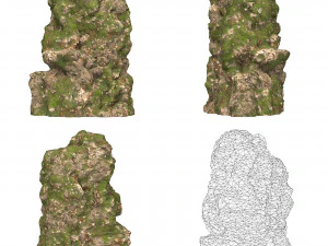 Realistic Mountain Cliff Collection 3D Model