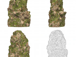 Realistic Mountain Cliff Collection 3D Model