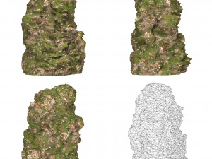 Realistic Mountain Cliff Collection 3D Model