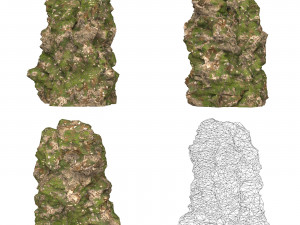 Realistic Mountain Cliff Collection 3D Модель