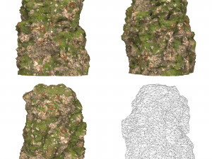 Realistic Mountain Cliff Collection 3D Модель