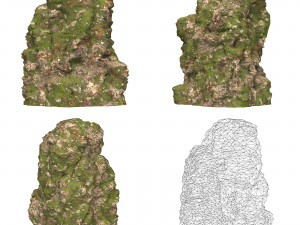 Realistic Mountain Cliff Collection 3D Модель