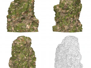 Realistic Mountain Cliff Collection 3D Model