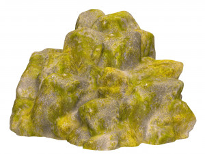 Moss Stone Rock 03 Modèle 3D