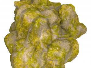 Moss Stone Rock 03 Modèle 3D