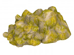Moss Stone Rock 03 Modèle 3D