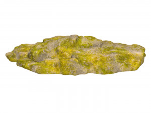 Moss Stone Rock 05 3D Model
