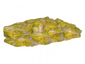 Moss Stone Rock 05 3D Model