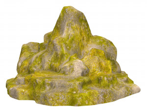 Moss Stone Rock 06 Modelo 3D