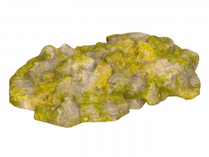 Moss Stone Rock 09 3D 模型