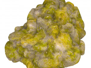 Moss Stone Rock 10 3D Model
