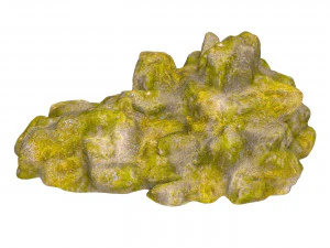 Moss Stone Rock 10 3D Model