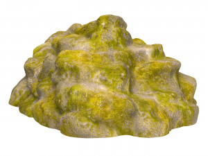 Moss Stone Rock 11 Modelo 3D