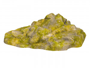 Moss Stone Rock 12 3D Model