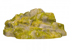 Moss Stone Rock 12 Modello 3D