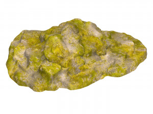 Moss Stone Rock 12 Modello 3D