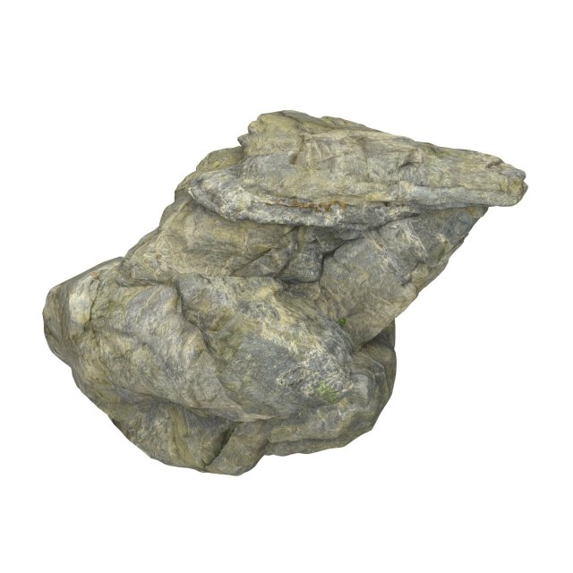 Stone Rock 02 3D Model .c4d .max .obj .3ds .fbx .stl .blend 