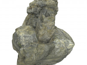 Stone Rock 02 3D Model